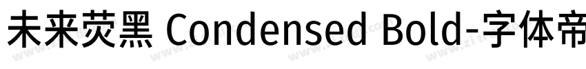 未来荧黑 Condensed Bold字体转换